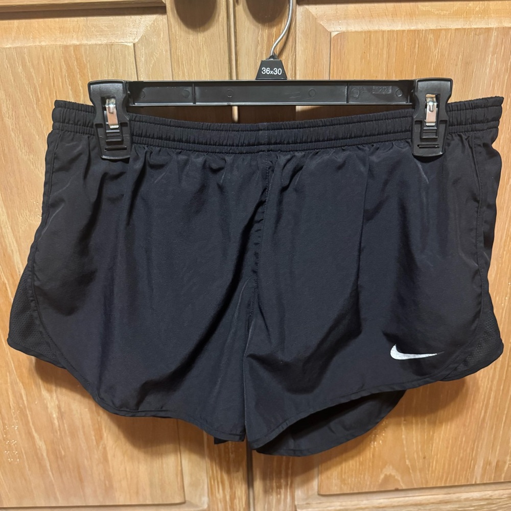 Nike Black Running Shorts with White Logo